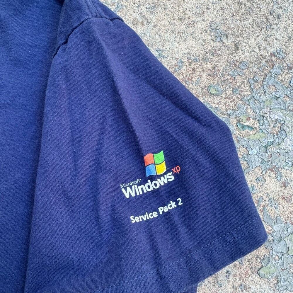 Microsoft Windows Hacker Virus Y2k Tech Shirt - image 4